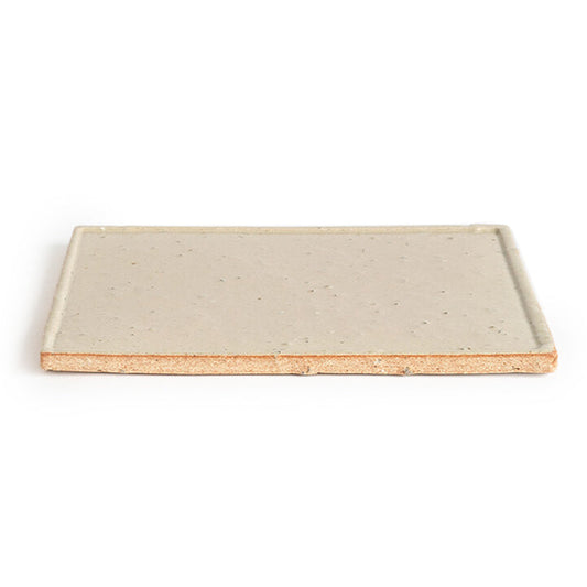 Shigarakiyaki Rectangle Flat Dinner Plate