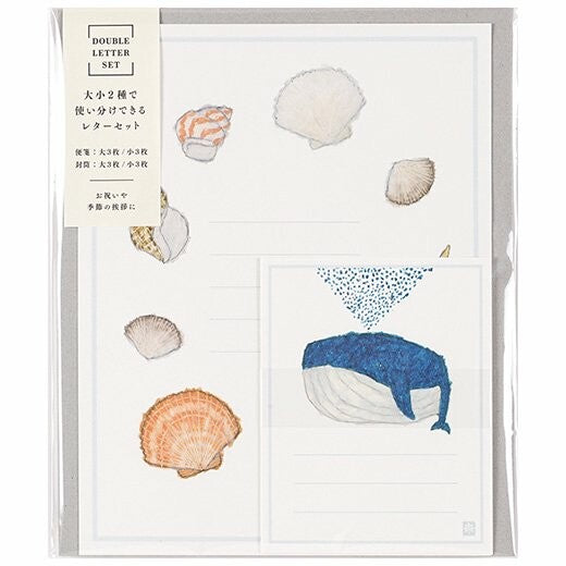 Letter set 2 types whale