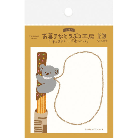 Sticky note sweets animals churro