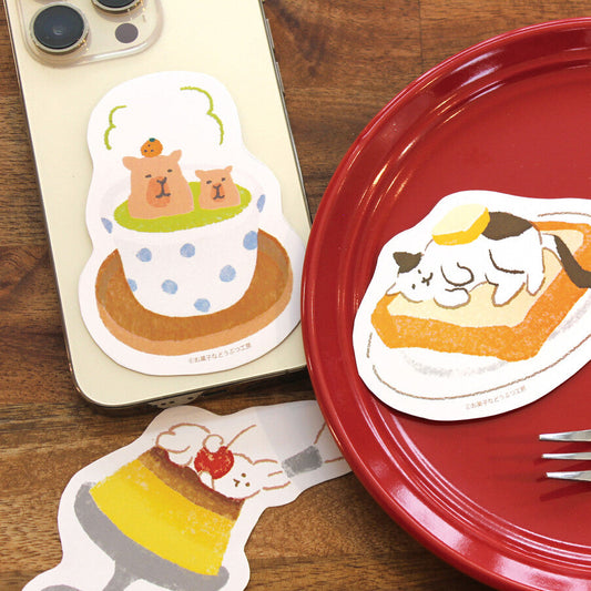 Sweets Animal Kobo Sticker Pan Neko