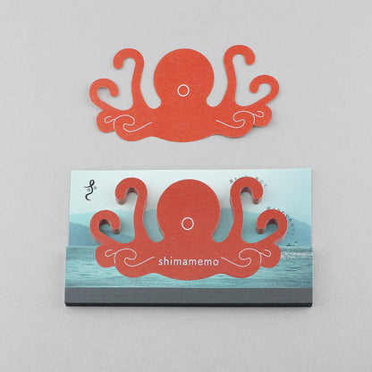 Memo Pad "shimamemo" - Playful Octopus