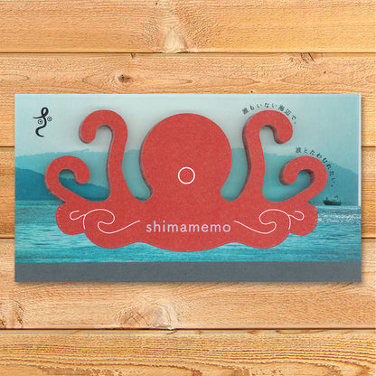 Memo Pad "shimamemo" - Playful Octopus