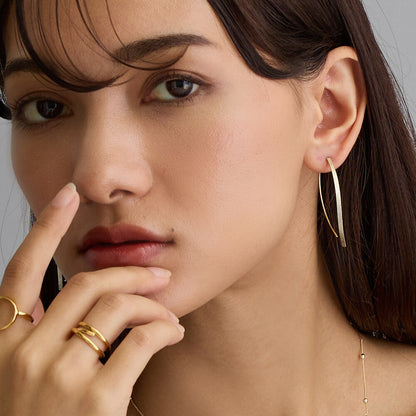 Stardust Twist Hook Earrings
