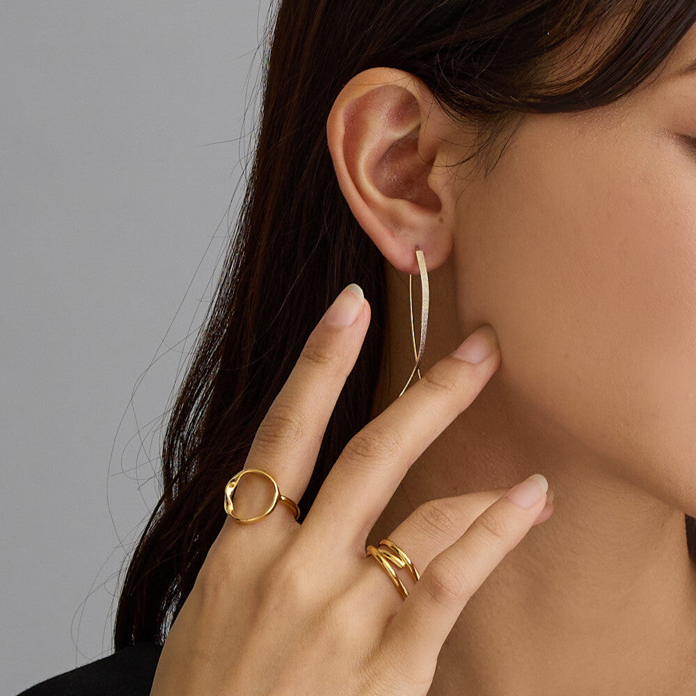 Stardust Twist Hook Earrings