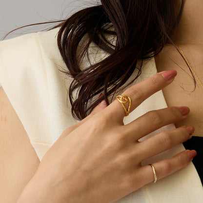 Japanese Infinity Statement Ring - Melody Accessory