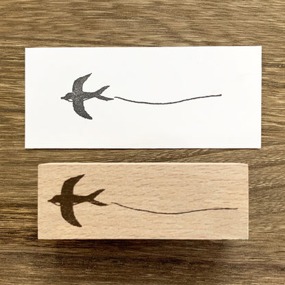 Wooden Stamp - Swallow