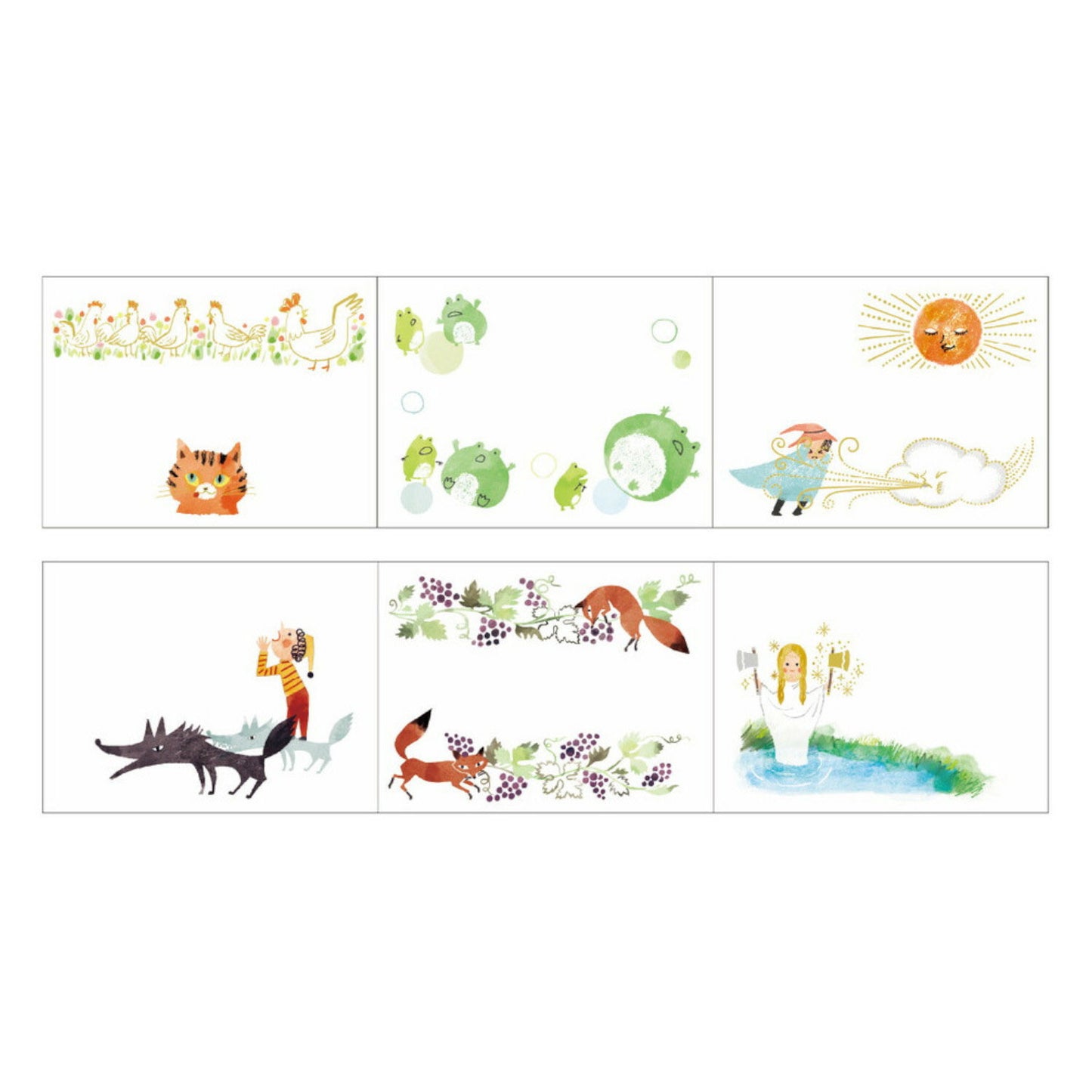 Shinzi Katoh Roll Sticky Notes - Aesop's Fables