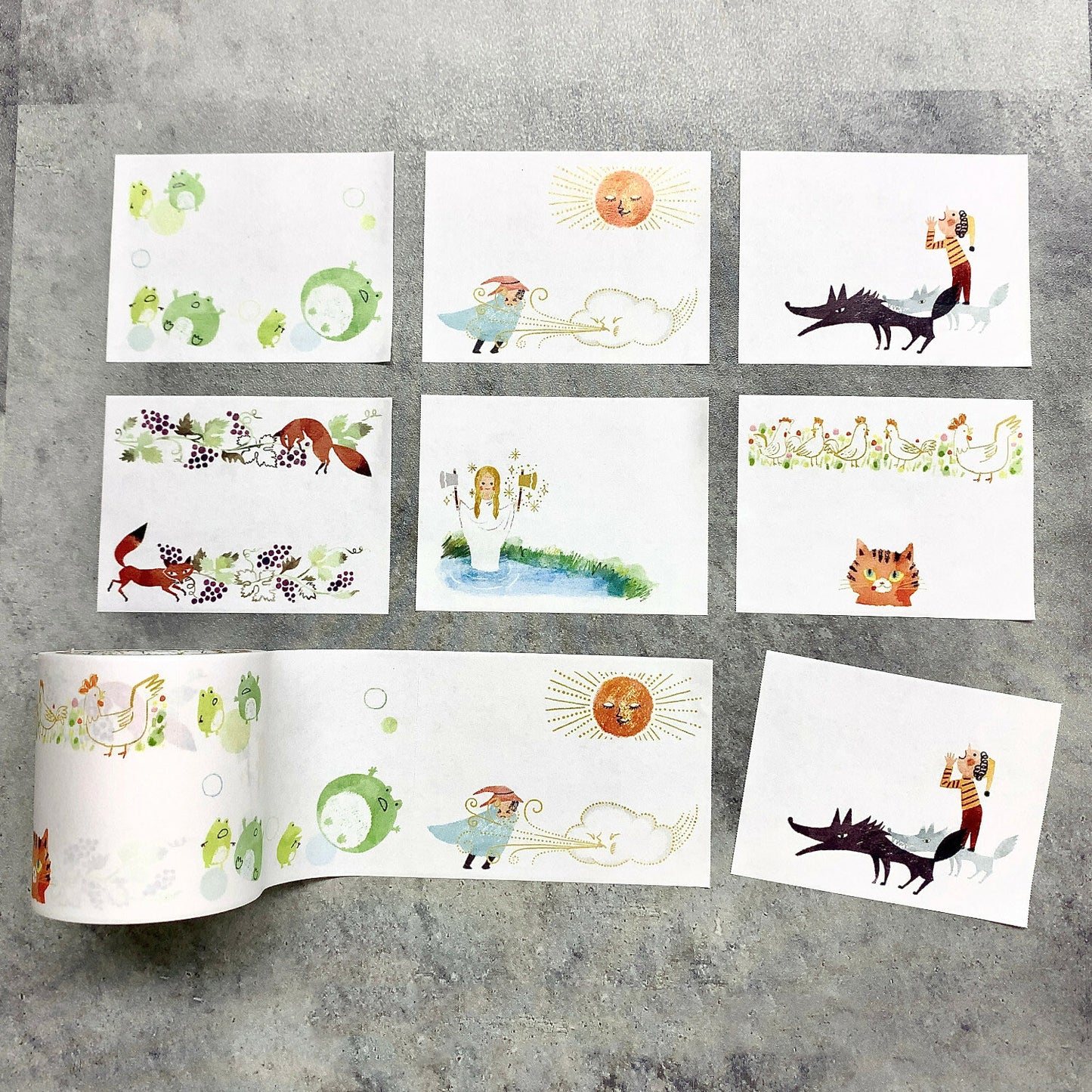 Shinzi Katoh Roll Sticky Notes - Aesop's Fables