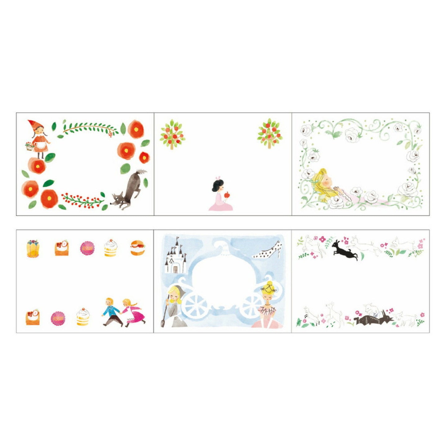 Shinzi Katoh Roll Sticky Notes - Grimm Fairy Tales