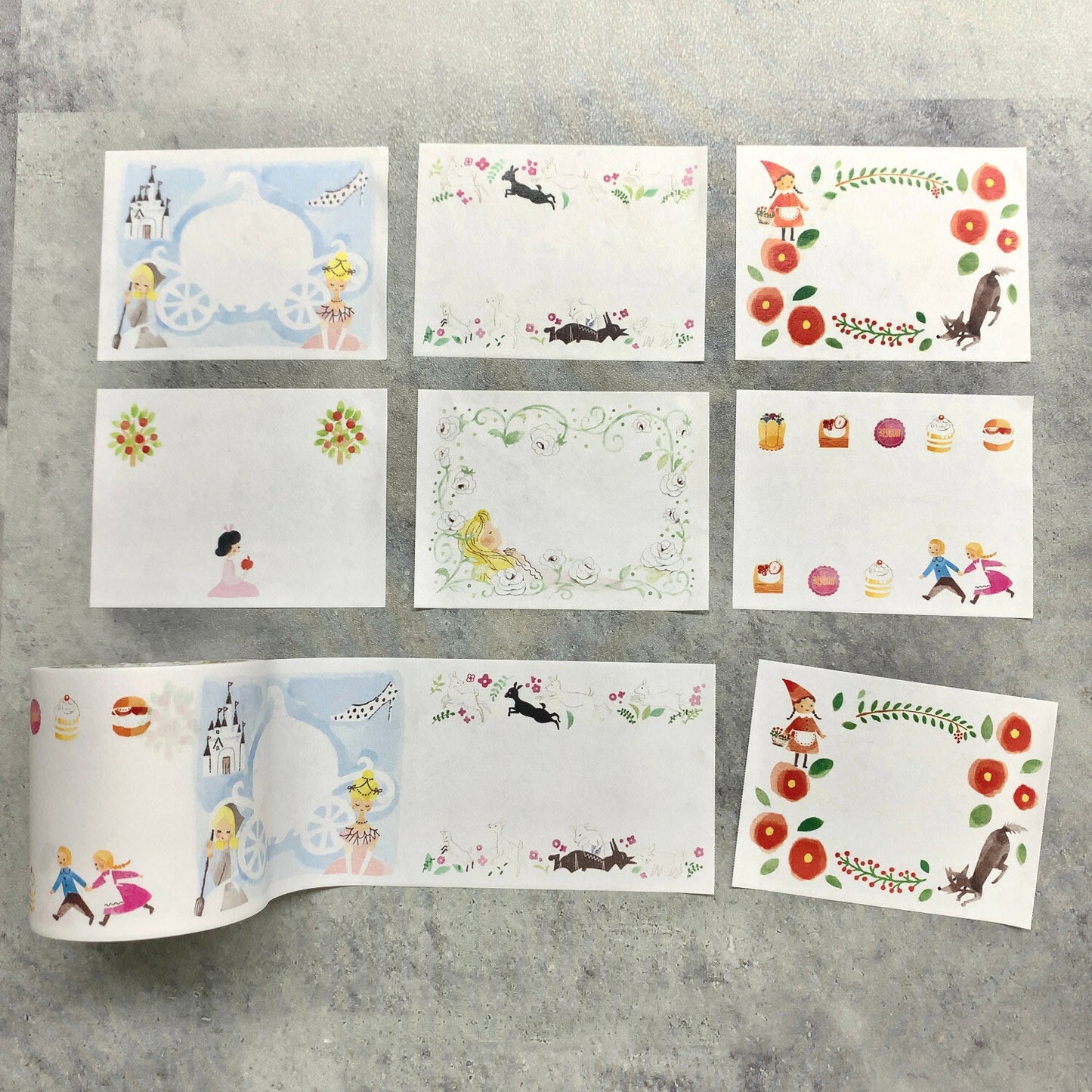 Shinzi Katoh Roll Sticky Notes - Grimm Fairy Tales