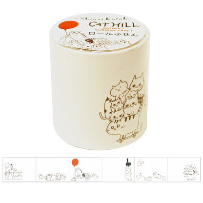 Shinzi Katoh Roll Sticky Notes - Cat Hill