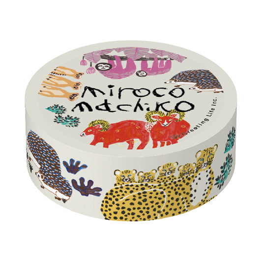 Masking tape 15mm width animal fmaily