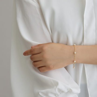 Pearl Station Bracelet - Melody Accessory