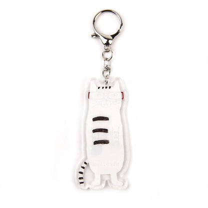Acrylic Keychain - Quirky Cat Characters by Kususguru