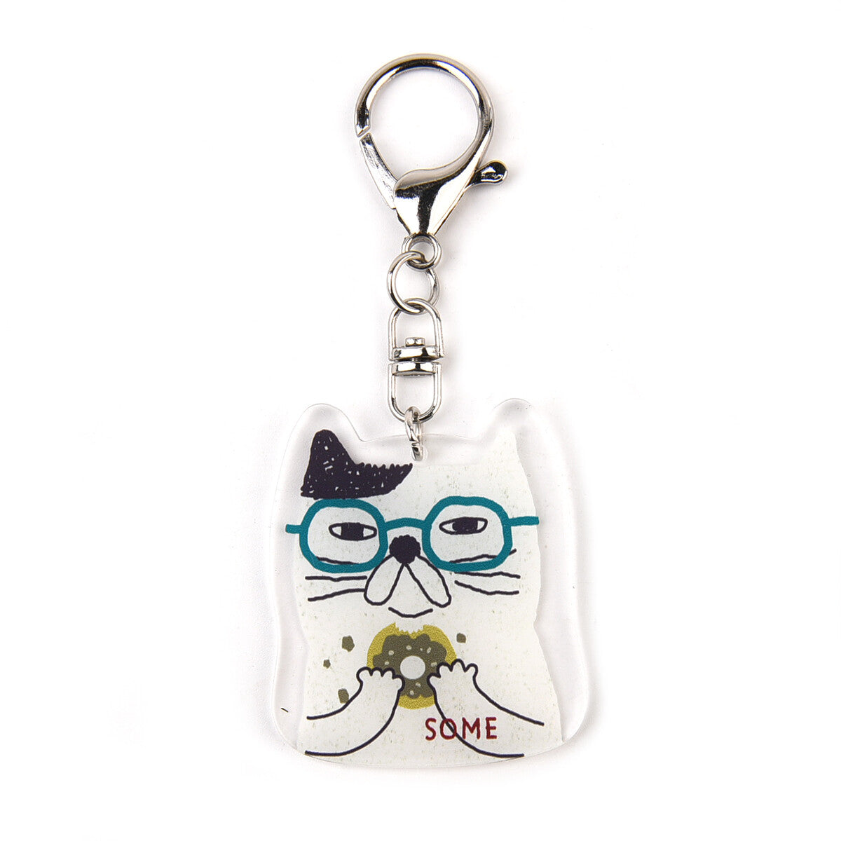 Acrylic Keychain - Quirky Cat Characters by Kususguru