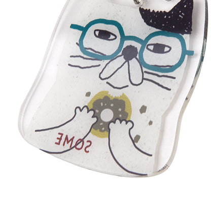 Acrylic Keychain - Quirky Cat Characters by Kususguru