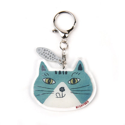 Acrylic Keychain - Quirky Cat Characters by Kususguru