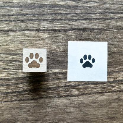 Wooden Stamp - Paw Print