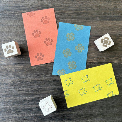 Wooden Stamp - Paw Print