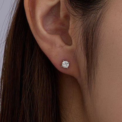 Single Stone Pierced Earrings - Melody Accessory