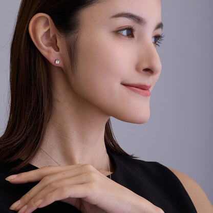 Single Stone Pierced Earrings - Melody Accessory
