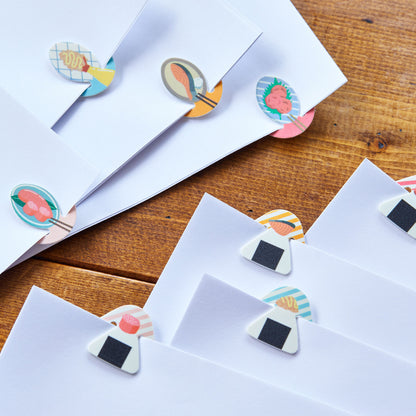 KING JIM Onigiri Clips | Japanese Rice Ball Paper Clips