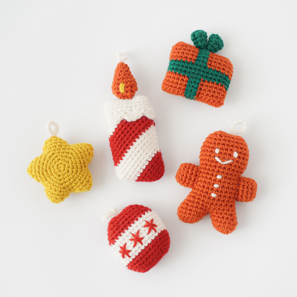 Knitworm Christmas Amigurumi Ornament Knitting Kit | 5 Designs
