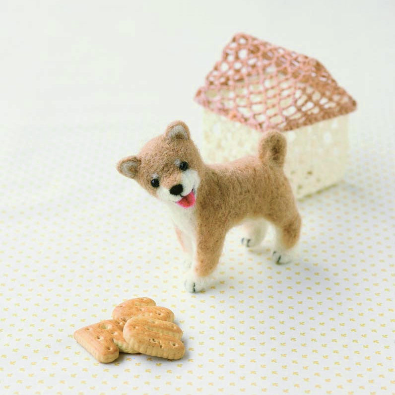 Needle Felting Kit Shiba Inu – DIY Wool Dog Craft