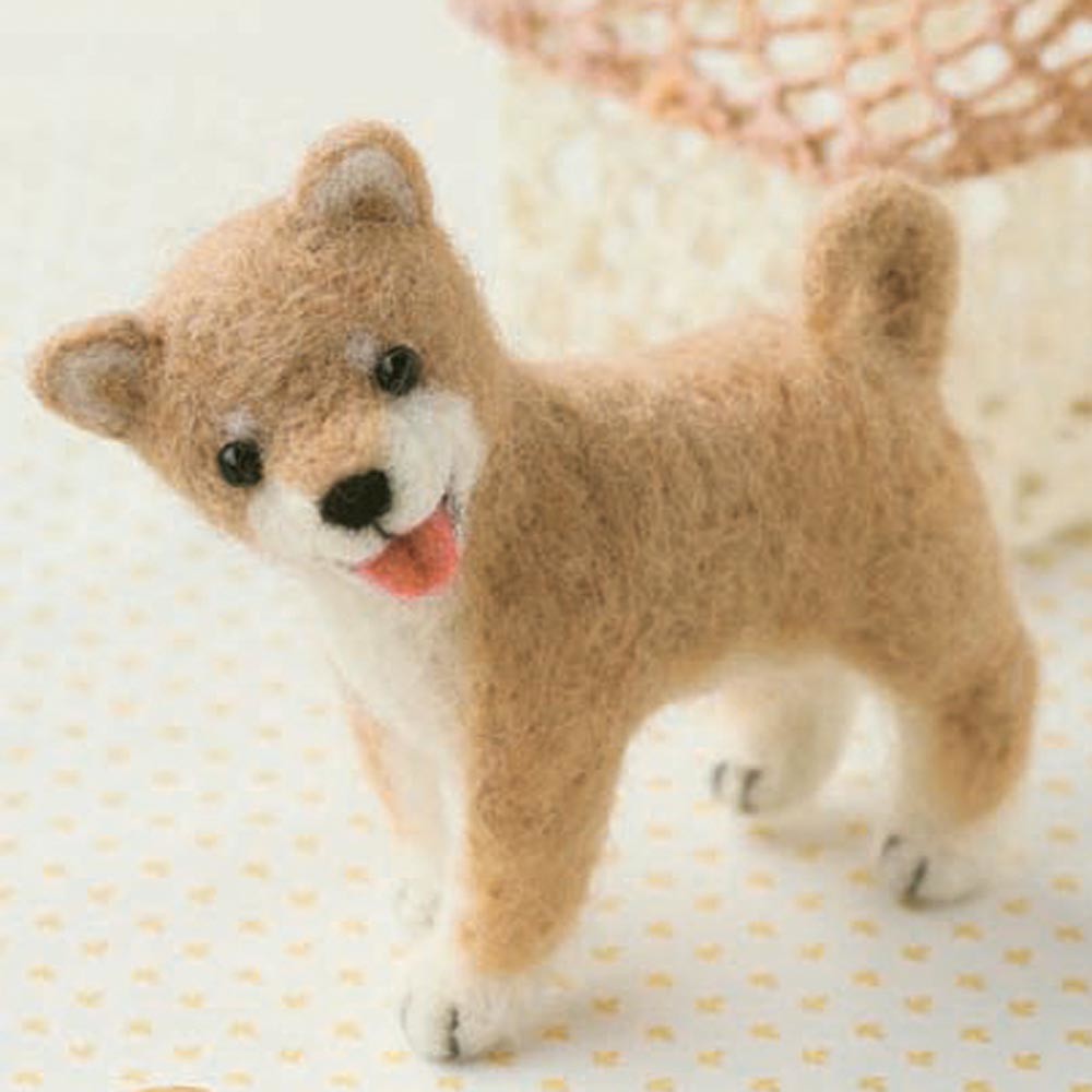 Needle Felting Kit Shiba Inu – DIY Wool Dog Craft