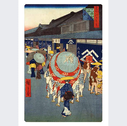 Hiroshige One Hundred Famous Views of Edo Postcard Book