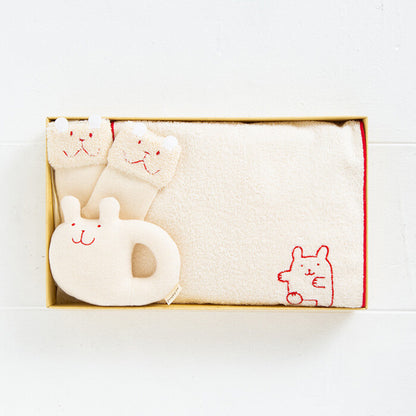 Organic Cotton Baby Gift Set - Rabbit