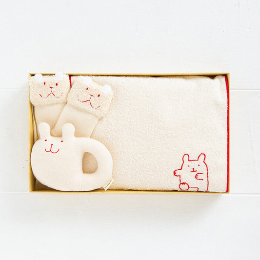 Organic Cotton Baby Gift Set - Rabbit