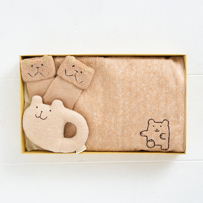 Organic Cotton Baby Gift Set - Bear