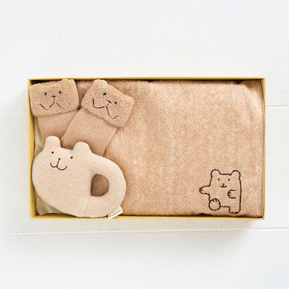 Organic Cotton Baby Gift Set - Bear