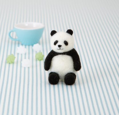 Needle Felting Kit Panda – DIY Wool Animal Craft