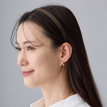 Non-Stress Grosgrain Headband Brown