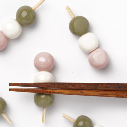 Ihoshiro Kiln Chopstick Rest – Sanshoku Dango Japanese Sweet
