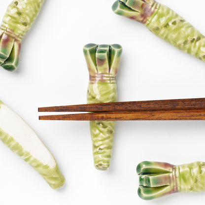 Ihoshiro Kiln Chopstick Rest – Wasabi Root Design