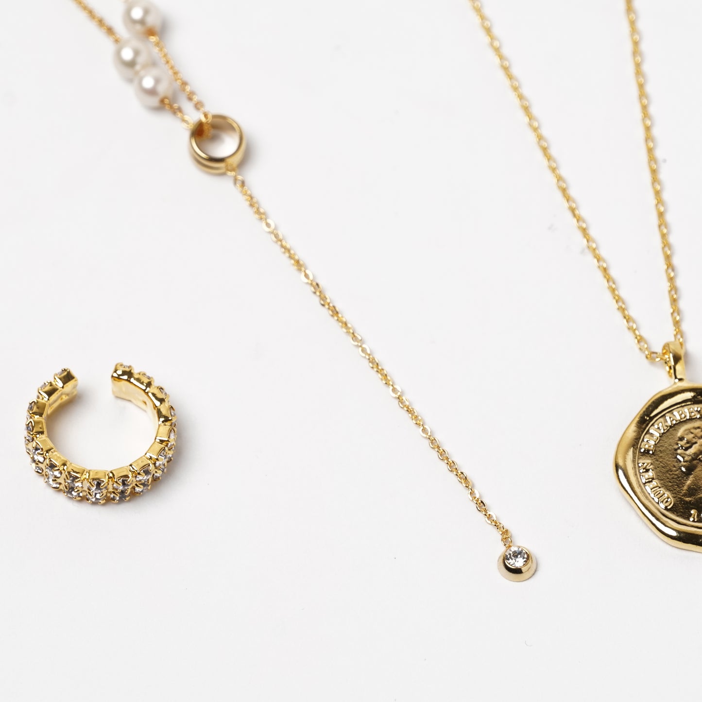 2-Way Long Pearl Necklace - Nickel-Free Asymmetrical Pendant Jewelry