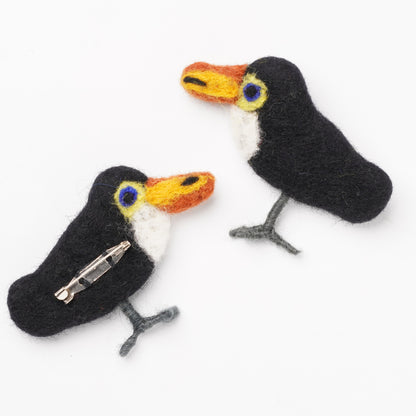 Wool Felt Bird Brooch
