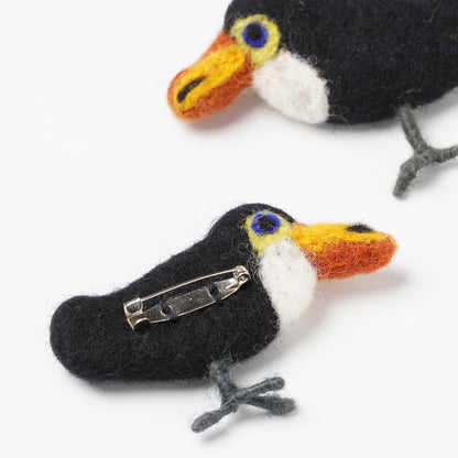 Wool Felt Bird Brooch