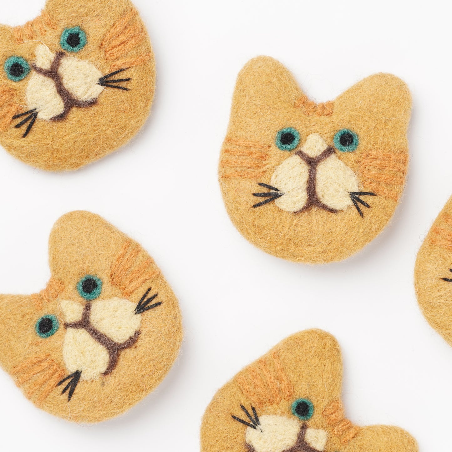 Wool Felt Cat Brooch