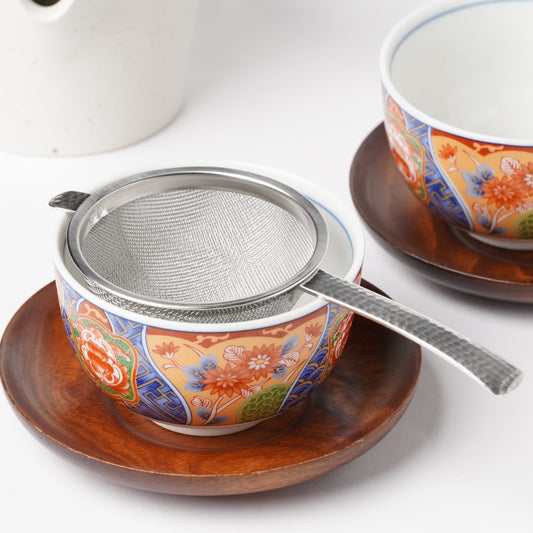 Nagomi Hammered - Pattern Tea Strainer with Handle