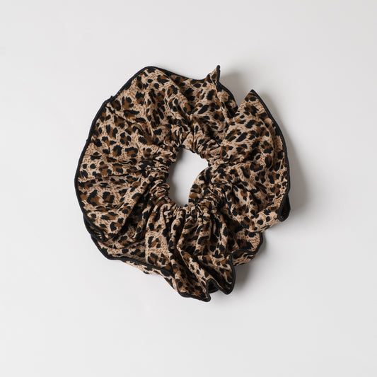 Hair Scrunchie Tie - Leopard Print