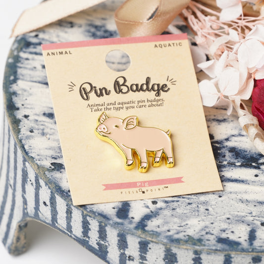 Pig Enamel Pin – Cute Farm Animal Badge for Backpacks & Gifts