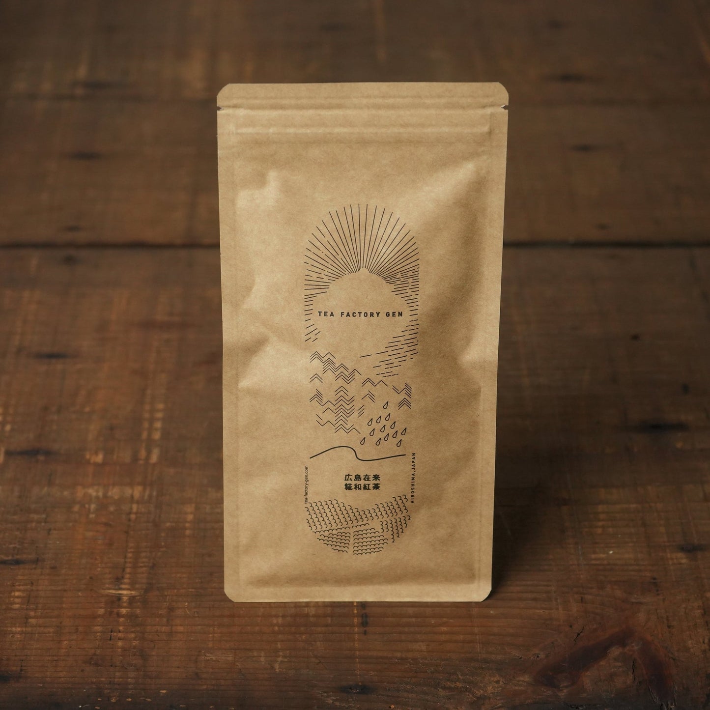 Hiroshima Zairai Koji Fermented Black Tea - Made with Sake Koji and Native Tea Leaves Craft Tea  by TEA FACTORY GEN 20g/0.70 oz