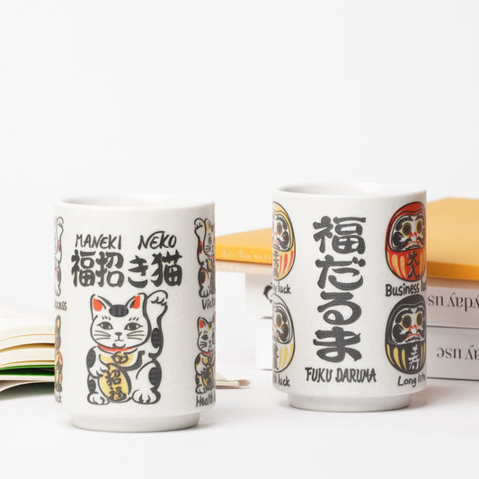 Tea Cup Daruma - Authentic Japanese Yunomi