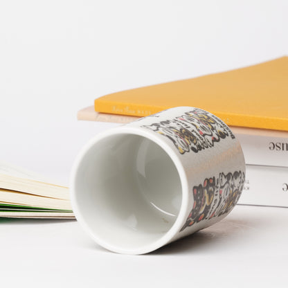 Tea Cup Maneki Neko (Lucky Cat) - Authentic Japanese Yunomi