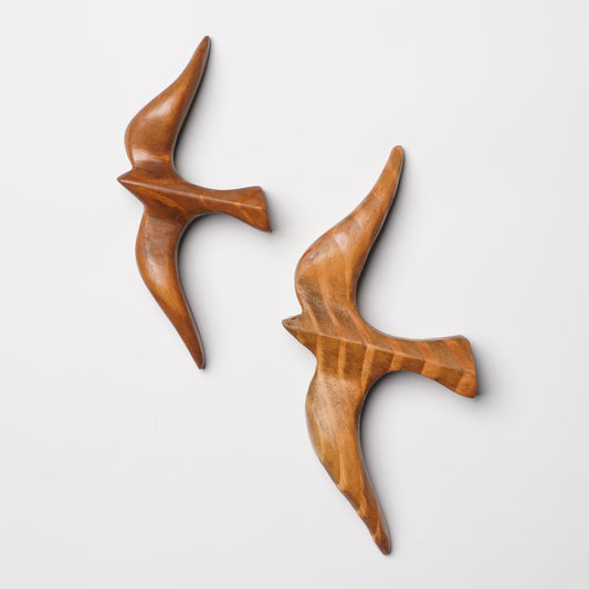 Pine Bird Wall Object Set