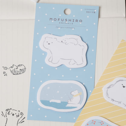 Die-Cut Animal Sticky Notes - Polarbear